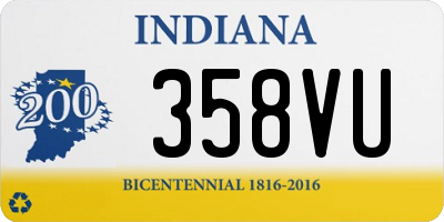 IN license plate 358VU