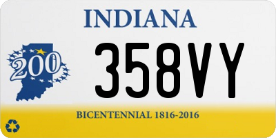 IN license plate 358VY