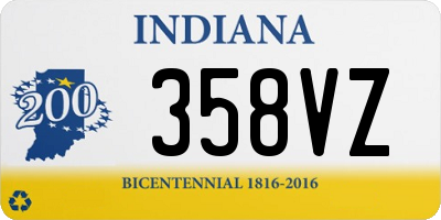 IN license plate 358VZ