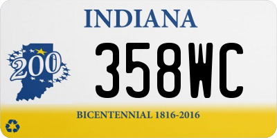 IN license plate 358WC