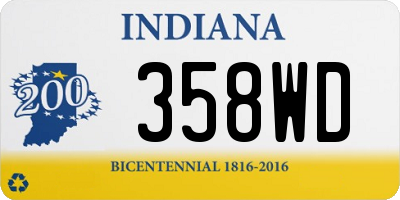 IN license plate 358WD