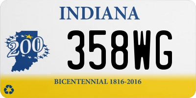IN license plate 358WG