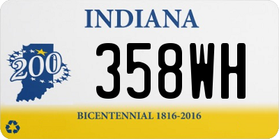 IN license plate 358WH