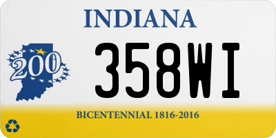IN license plate 358WI