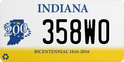 IN license plate 358WO