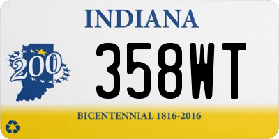 IN license plate 358WT