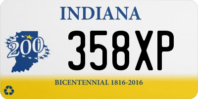 IN license plate 358XP