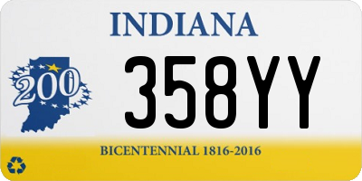 IN license plate 358YY