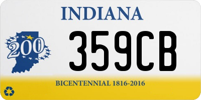 IN license plate 359CB