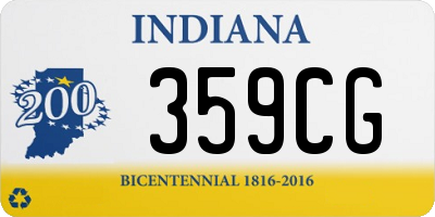 IN license plate 359CG