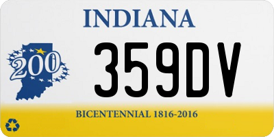 IN license plate 359DV