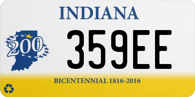 IN license plate 359EE