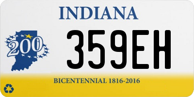 IN license plate 359EH