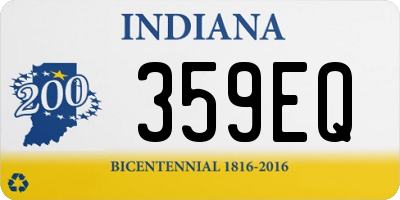 IN license plate 359EQ