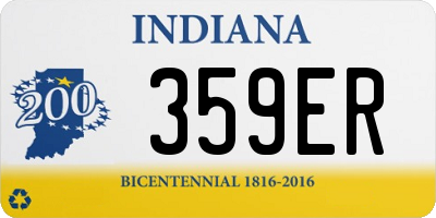 IN license plate 359ER