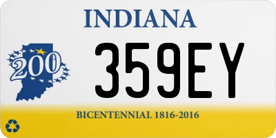 IN license plate 359EY