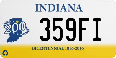 IN license plate 359FI