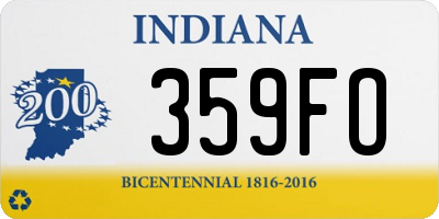 IN license plate 359FO