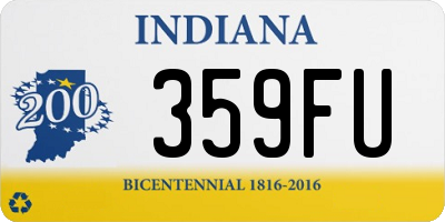 IN license plate 359FU