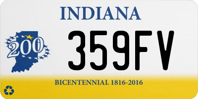 IN license plate 359FV