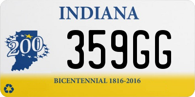 IN license plate 359GG