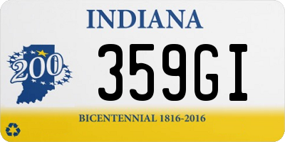 IN license plate 359GI