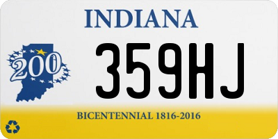 IN license plate 359HJ