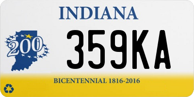 IN license plate 359KA