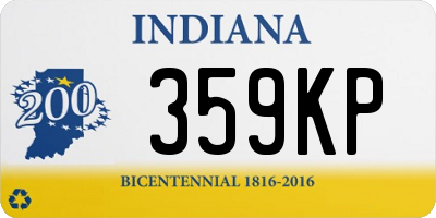 IN license plate 359KP