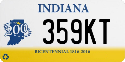 IN license plate 359KT