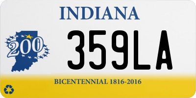 IN license plate 359LA