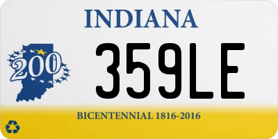 IN license plate 359LE