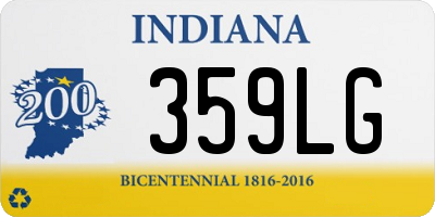 IN license plate 359LG