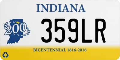 IN license plate 359LR