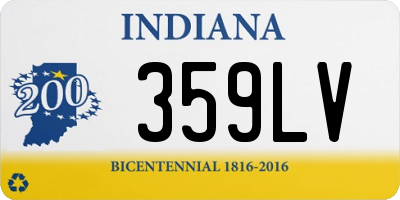 IN license plate 359LV