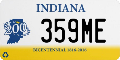 IN license plate 359ME
