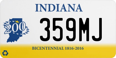 IN license plate 359MJ