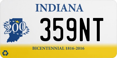 IN license plate 359NT
