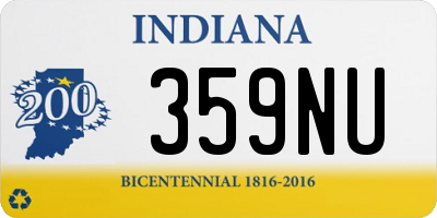 IN license plate 359NU