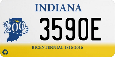 IN license plate 359OE