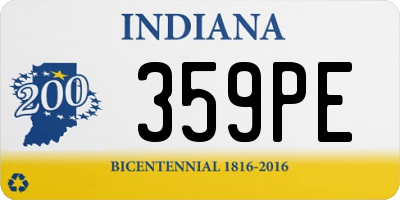IN license plate 359PE