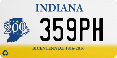 IN license plate 359PH