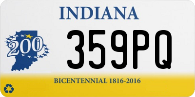 IN license plate 359PQ