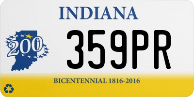 IN license plate 359PR