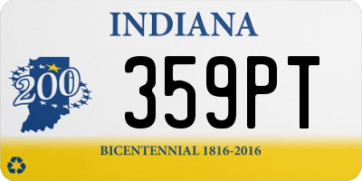 IN license plate 359PT