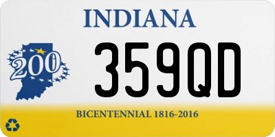 IN license plate 359QD