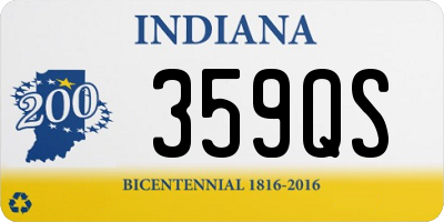 IN license plate 359QS