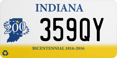 IN license plate 359QY