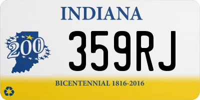 IN license plate 359RJ