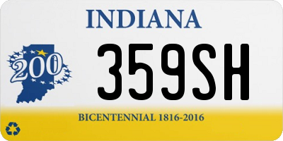 IN license plate 359SH